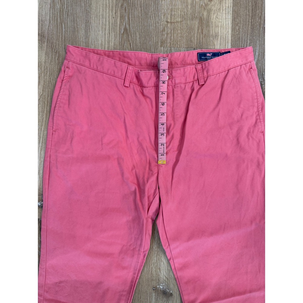 Vineyard Vines Breaker Pants Mens 38x30 Pink Cotton Twill Chinos Excellent - Picture 6 of 11